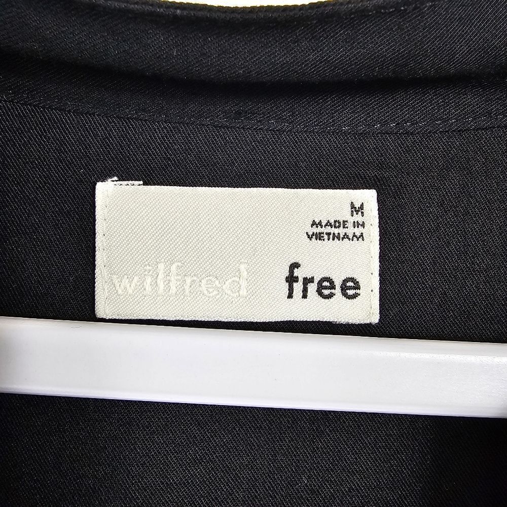 Aritzia Wilfred Free Long Sleeve Shirt Dress in Black - Size M - Picture 2 of 9